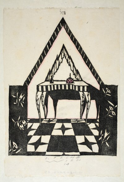 Design for a dressing table, Plate 12, Book 3, illustration from 